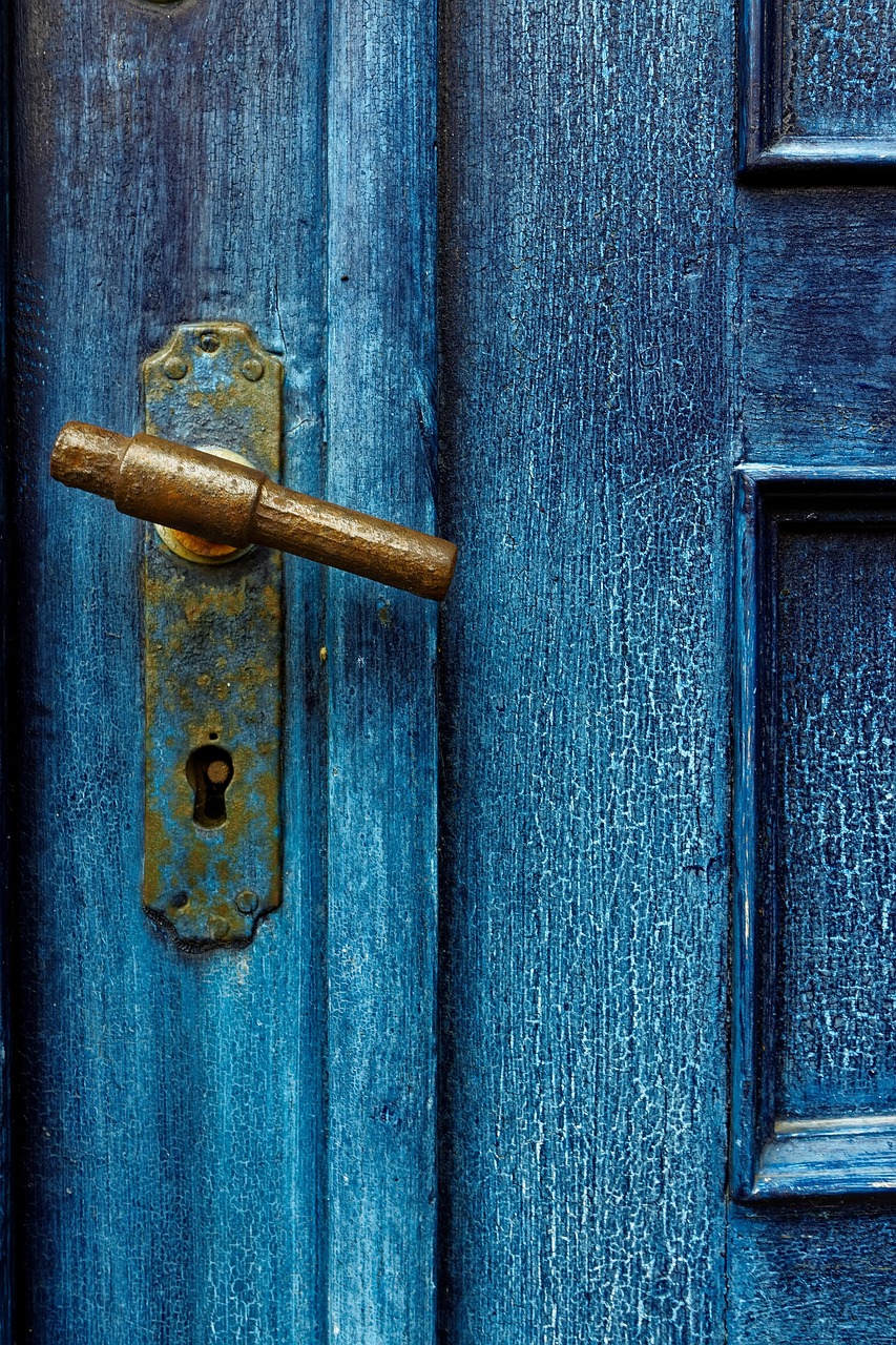 antique, door, old, wood, architecture, rusty, door handle, metal, ancient, texture, weathered, structure, surface, abstract, template, art, blue, old door, old door handle, old door lock, door lock